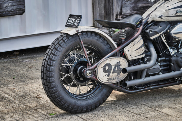 Harley-Davidson Softail beach racer by Gasoline Motor Co.