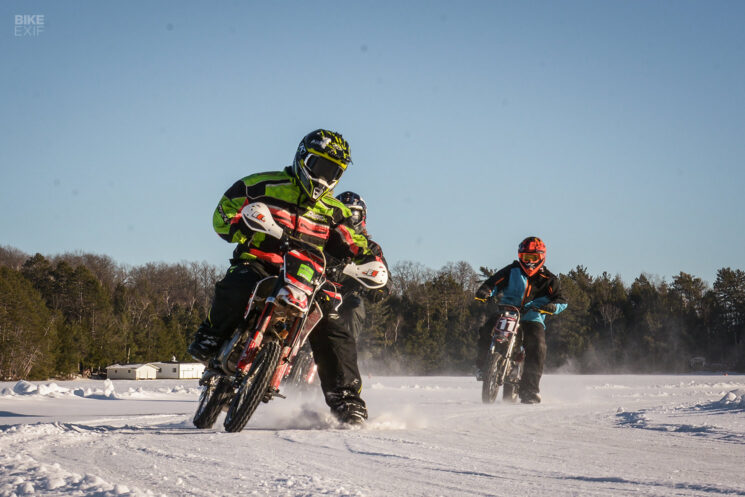 Studding Pit Bike Tires for Winter Ice