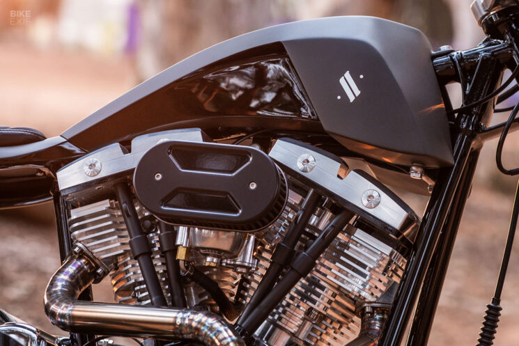 Harley-Davidson Shovelhead street tracker by Stoos Customs
