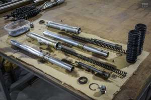 Rebuilding motorcycle forks
