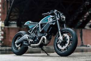 Custom-built Ducati Scrambler 1100 Sport Pro café racer by Wedge Motorcycle
